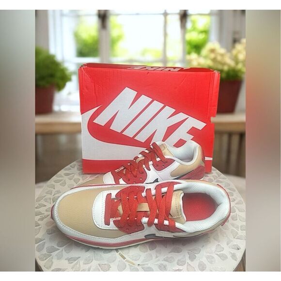 Nike Air Max 90 LTR Leather Sneakers in Limited  “Red Clay”  New In Box - Picture 6 of 13